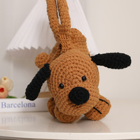 Sac fourre-tout en paille en forme de chien, panier fantaisie animalier, design mignon de chiot, sac à main unique pour amoureux des animaux