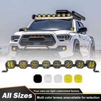 Barres lumineuses LED connectables 42 pouces tout-terrain 7 ou 8 modules pour voiture, camion, SUV, 4x4, ATV, UTV