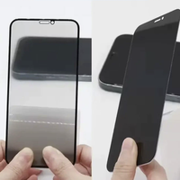 Protection d'écran de confidentialité intégrale pour iPhone 15, verre trempé de confidentialité pour iPhone 16 Pro 17, protection d'écran de confidentialité