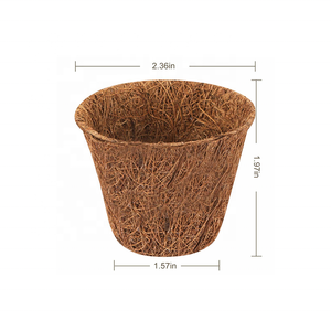 כוסות סיבים קוקוס מתכלה טבעי מתכלה צמח צלוחיות סירי קוקוס - Product Image 3