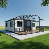 Maison modulaire en conteneur au design moderne, efficace et extensible, maisons portables, maison en conteneur pliable et extensible