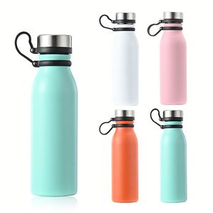 Modern 600ml Double Wall Stainless Steel Vacuum <b>Flask</b> Cap Connection Design Sport Water <b>Bottles</b> with Custom Logo - Product Image 1
