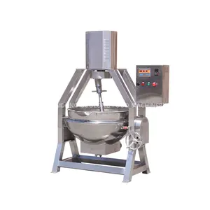 Large capacity tilting commerical electric cooking pot with mixer