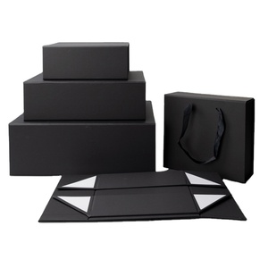 wholesale high quality biodegradable with magnet closure with handle large gift boxes with magnetic lid