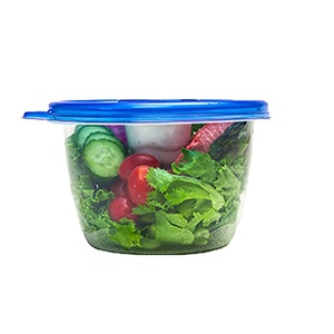 Bulk Packing 916ML BPA Free Microwave Safe Take Out Plastic Food Container Lunch Box Round Plastic Food Storage