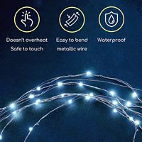 Ballons LED Bobo transparents avec guirlande lumineuse pour fêtes, anniversaires, mariages, Quinceañera – Blanc froid