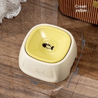 Nouvelle gamelle flottante anti-éclaboussures en PP pour animaux de compagnie 2026, gamelle de distribution lente pour chiens et chats avec conception anti-éclaboussures pour garder le pelage au sec