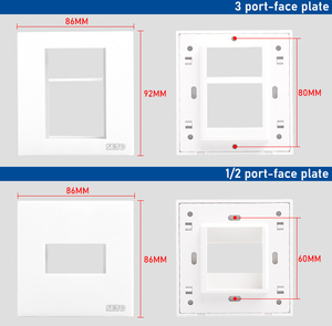 Seto 45x22.5mm <span class=keywords><strong>USB</strong></span> Mô-đun 2.0 <span class=keywords><strong>USB</strong></span> Cáp <span class=keywords><strong>USB</strong></span> dữ liệu ổ cắm 2.0 3.0 A-A cao Số lượng pháp loại 1 cổng mặt tấm - Product Image 6