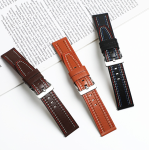 Bracelets de montre classiques en cuir véritable à dégagement rapide 20 mm 22 mm pour hommes et femmes - Product Image 4