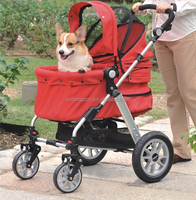 Fabricant Usine Vente en gros Personnalisé Jogger Léger Poussette pour Animaux de Compagnie Magnifiques Porte-chiens Détachables pour Bébés
