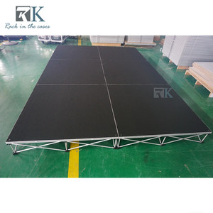 Escenario Modular de 20 cm de Altura, Plataforma de Escenario Elevada de Aluminio Resistente de 1.22 m x 1.22 m - Product Image 2