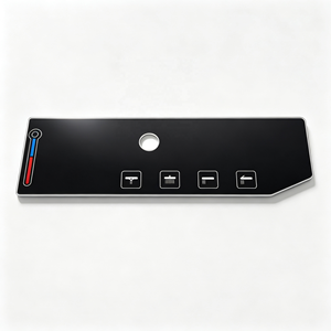 Panel de Control de Plancha Eléctrica Personalizado OEM, Membrana Adhesiva con Indicadores Rojos y Azules, Impresión Serigráfica - Product Image 2