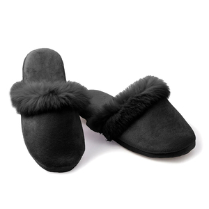 Femmes hiver bout fermé moelleux fausse fourrure garniture TPR semelle extérieure intérieur extérieur mousse à mémoire <span class=keywords><strong>maison</strong></span> pour en Beige - Product Image 4