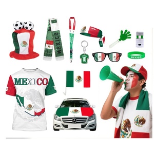 JOYFORT USA <strong>Canada</strong> Mexico 2026 for Fan Scarf Mexican Flag Jersey T-Shirt &amp; Hat with Clapping Hands Face Paint Customization - Product Image 1
