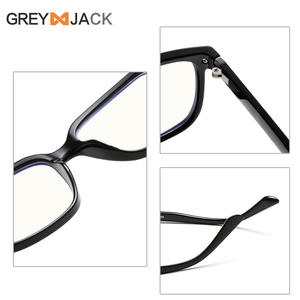 Monturas de gafas cuadradas Tr90 K046op, montura completa, protección contra luz azul, gafas negras unisex para hombres y mujeres - Product Image 5