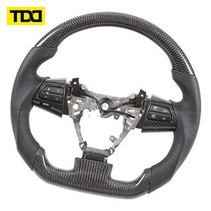 พวงมาลัยคาร์บอนไฟเบอร์แท้ TDD สำหรับรถยนต์โตโยต้าวิช ปี 2010 2011 2012 2013 - Product Image 2