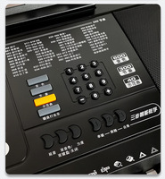 Clavier électronique portable professionnel MK-812 à 61 touches - Piano numérique multifonction pour débutants, 128 sons, 200 rythmes, LED