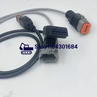Kabel Sambungan Harness Diagnostik Mesin Kelautan 6+8 Pin untuk Alat Pemindai Vocom Vodia Adapter Suku Cadang Mesin Konstruksi