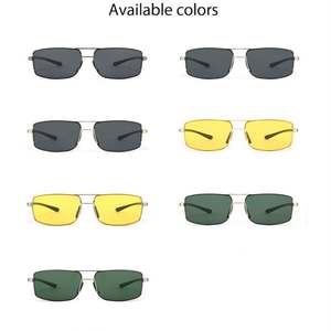 Gafas de Sol Polarizadas con Visión Nocturna de Aluminio y Magnesio, Diseño Cuadrado, Protección UV400, con Logotipo Personalizado, Moda 2025, para Conducir - Product Image 6