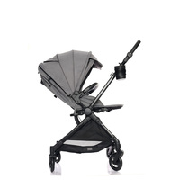 Poussette bébé en alliage d'aluminium, pliage à un bouton, 360°, directement de l'usine OEM °   Roues rotatives, antichoc, fenêtre en maille 3 voies, compact pour les voyages