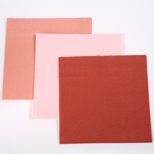 Solid Color <b>Paper</b> Napkins 250x250mm Disposable Party Use Pink <b>Red</b> Orange - Product Image 2