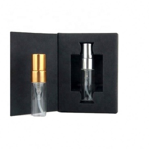 Mini Sample 3Ml 5Ml 10Ml Empty Tester Clear Glass Pump Spray <b>Bottle</b> Vials for Pocket Perfume With Paper <b>Box</b> Packaging - Product Image 2