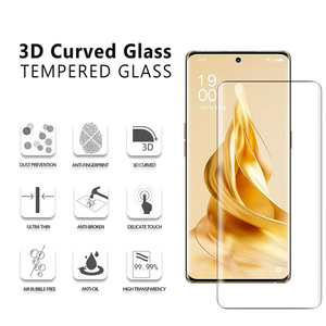 Película protetora para celular <span class=keywords><strong>OPPO</strong></span> Reno 9 Pro 9H, vidro temperado com cola completa, <span class=keywords><strong>anti</strong></span>-riscos e sem bolhas, protetor de tela curva - Product Image 2