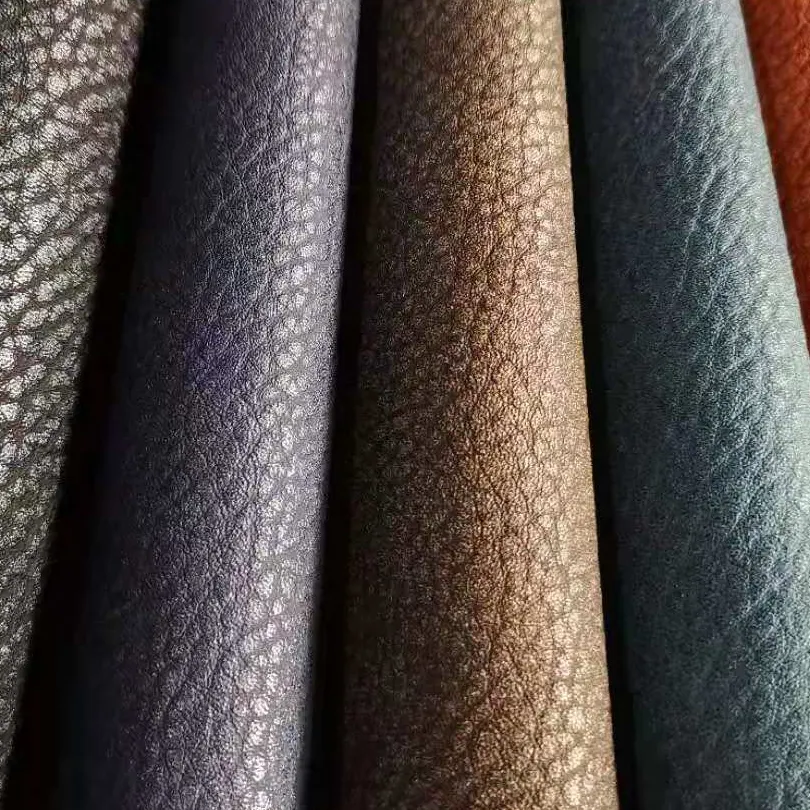 High Quality Eco luxury synthetic microfiber PU leather fabric roll material for sale bag sofa leather