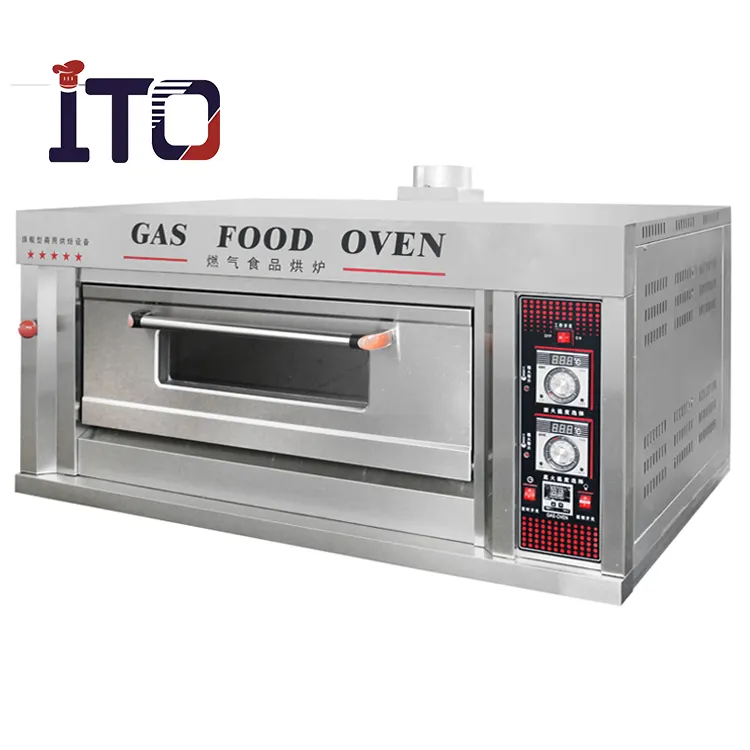Pemasok Cina Peralatan Toko Roti Pizza Roti Panggang Oven/Mesin Makanan Ringan Komersial Kue Pizza Deck Oven
