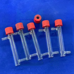 Manufacturer Price Custom High Quality Fused Silica Flat Bottom screw thread clear quartz glass tube