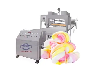 Máquina automática de mezcla de colores, piruleta, malvavisco, línea de depósito de malvavisco, línea de producción de dulces