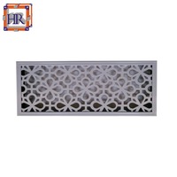 Grille de ventilation de plafond pour climatiseur décorative en acier inoxydable et aluminium moderne, couleur et taille personnalisables, design durable