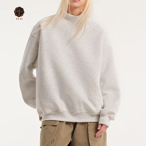 Produttore di <span class=keywords><strong>Felpe</strong></span> TT, Vendita all'Ingrosso di <span class=keywords><strong>Felpe</strong></span> Personalizzate <span class=keywords><strong>Vintage</strong></span> in Misto Cotone con Collo Alto per Uomo e <span class=keywords><strong>Donna</strong></span> - Product Image 1