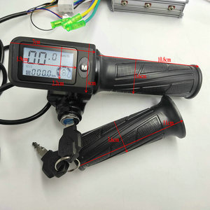 Màn Hình Lcd + Bộ Tăng Tốc/Bướm Ga Xoắn + Khóa + Bộ Điều Khiển BLDC 36v48v350W Bộ Phận Tay Lái Xe Đạp Điện Xe Đạp Leo Núi - Product Image 5