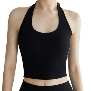 Custom All-In-One <b>Women's</b> Lightweight High Support Yoga Sports Tank <b>Top</b> Breathable Quick-Dry Sweat-Wicking V-neck Tank <b>Top</b> - Product Image 1