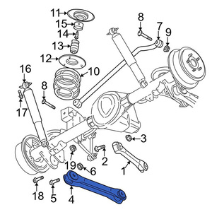 Bras de suspension avant Jeep Wrangler 52088654AB, pièce de rechange pour système de suspension MacPherson - Product Image 3