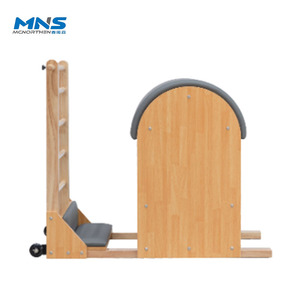 Baril d'escalier Pilates en bois de chêne pour usage professionnel, durable, pour l'entraînement physique, le yoga et la correction de la colonne vertébrale, avec exercices corporels pour adultes - Product Image 1