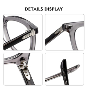 Occhiali da sole polarizzati in acetato retrò classico da <span class=keywords><strong>uomo</strong></span> UV400 protezione fascia alta con cornice quadrata antiriflesso - Product Image 5