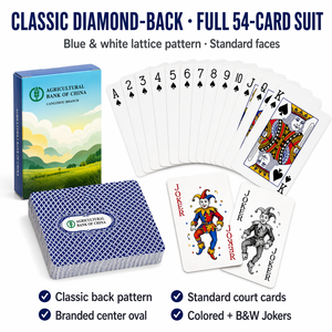 Cartes de poker promotionnelles écologiques personnalisées avec coins arrondis, logo imprimé, design <span class=keywords><strong>du</strong></span> dos de la boîte, pour entreprises et familles - Product Image 3