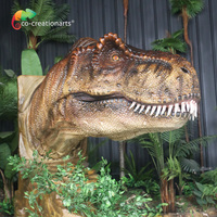 Modèle de dinosaure T-Rex animatronique réaliste pour attraction de parc à thème, aire de jeux extérieure, exposition de musée