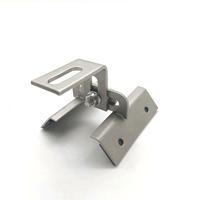 Haute Qualité SUS 304 Réglable Trapézoïdal En Métal Toit De Montage Supports De Fixation