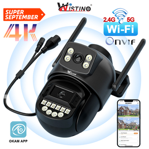 Cámara <span class=keywords><strong>de</strong></span> <span class=keywords><strong>Seguridad</strong></span> Wifi para Exteriores Wistino, Oferta <span class=keywords><strong>de</strong></span> Septiembre, Más Vendida, Doble Lente, 8MP, Visión Nocturna a Todo Color - Product Image 1