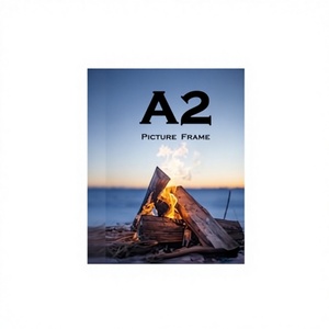 กรอบรูปไม้สีดำทรงสี่เหลี่ยมผืนผ้าขนาด A2 (42x59.4 ซม.) พร้อมแผ่นรอง 3 ชิ้น สำหรับใส่ใบรับรอง ติดผนังได้ - Product Image 3