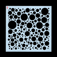 IWILL 9 pochoirs géométriques superposables réutilisables 30x30cm en PET de 0,25mm, modèles de peinture personnalisables pour murs et meubles