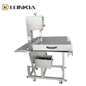 LONKIA不锈钢商用大型切肉机/鱼切割机/肉骨锯机