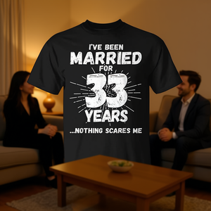 Camiseta para el 33.º Aniversario de Bodas de Pareja, para Celebrar 33 Años de Matrimonio, Regalo Promocional Personalizable - Product Image 3