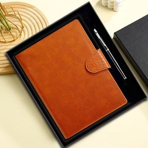 Logo personnalisable A5 haut <span class=keywords><strong>de</strong></span> gamme bureau d'affaires couverture rigide Notes <span class=keywords><strong>de</strong></span> réunion livre d'enregistrement boucle magnétique couverture en cuir A3 feuilles mobiles - Product Image 2