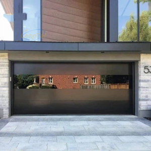 Porte de <span class=keywords><strong>garage</strong></span> en aluminium à panneaux plats LongTai, couleur personnalisée, taille sur mesure, porte de <span class=keywords><strong>garage</strong></span> stable de qualité supérieure - Product Image 1