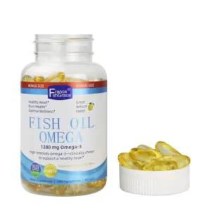 factory supplier bulk healthy food halal omega 3 fish oil softgel capsule