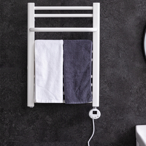 Support mural électrique porte-serviettes chauffant à l'<span class=keywords><strong>eau</strong></span> électrique salle de bain chauffe-serviettes électrique avec minuterie porte-serviettes de bain - Product Image 5